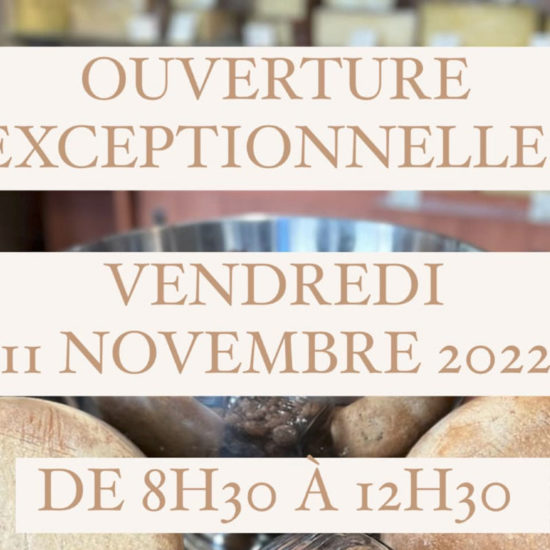 La fromagerie Polese sera ouverte le 11 novembre 2022