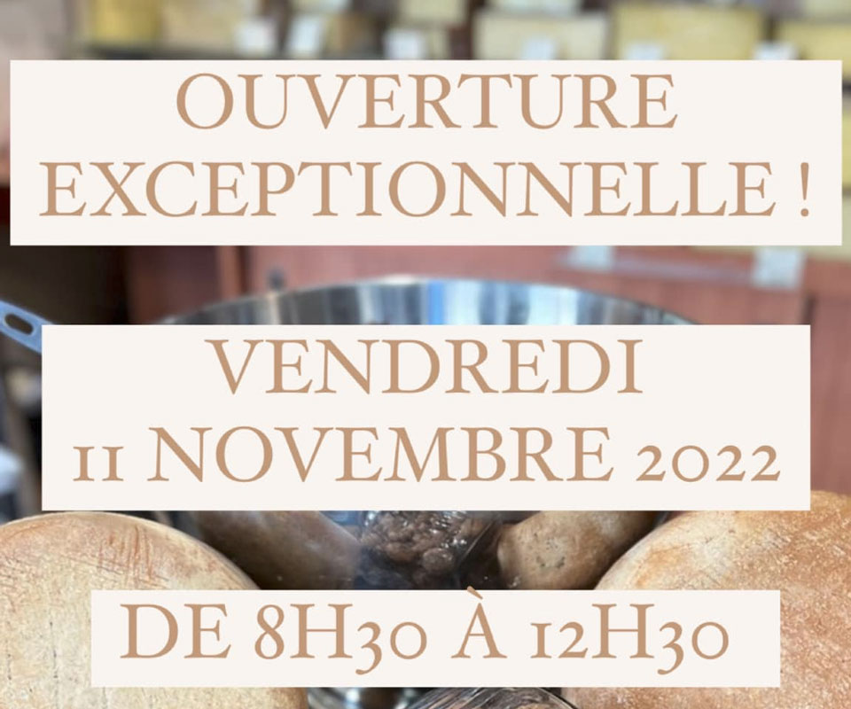 La fromagerie Polese sera ouverte le 11 novembre 2022